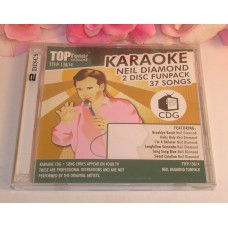 CD Top Tunes Karaoke Gently Used 2 CD Set 37 Tracks of Neil Diamond Songs